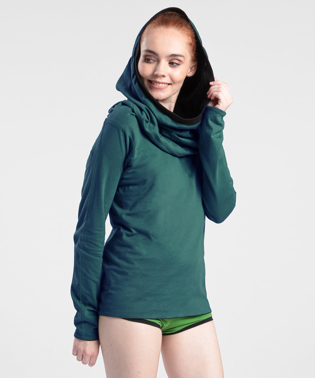 4inONE Original - Kapuzenkleid & Pullover aus Biobaumwolle