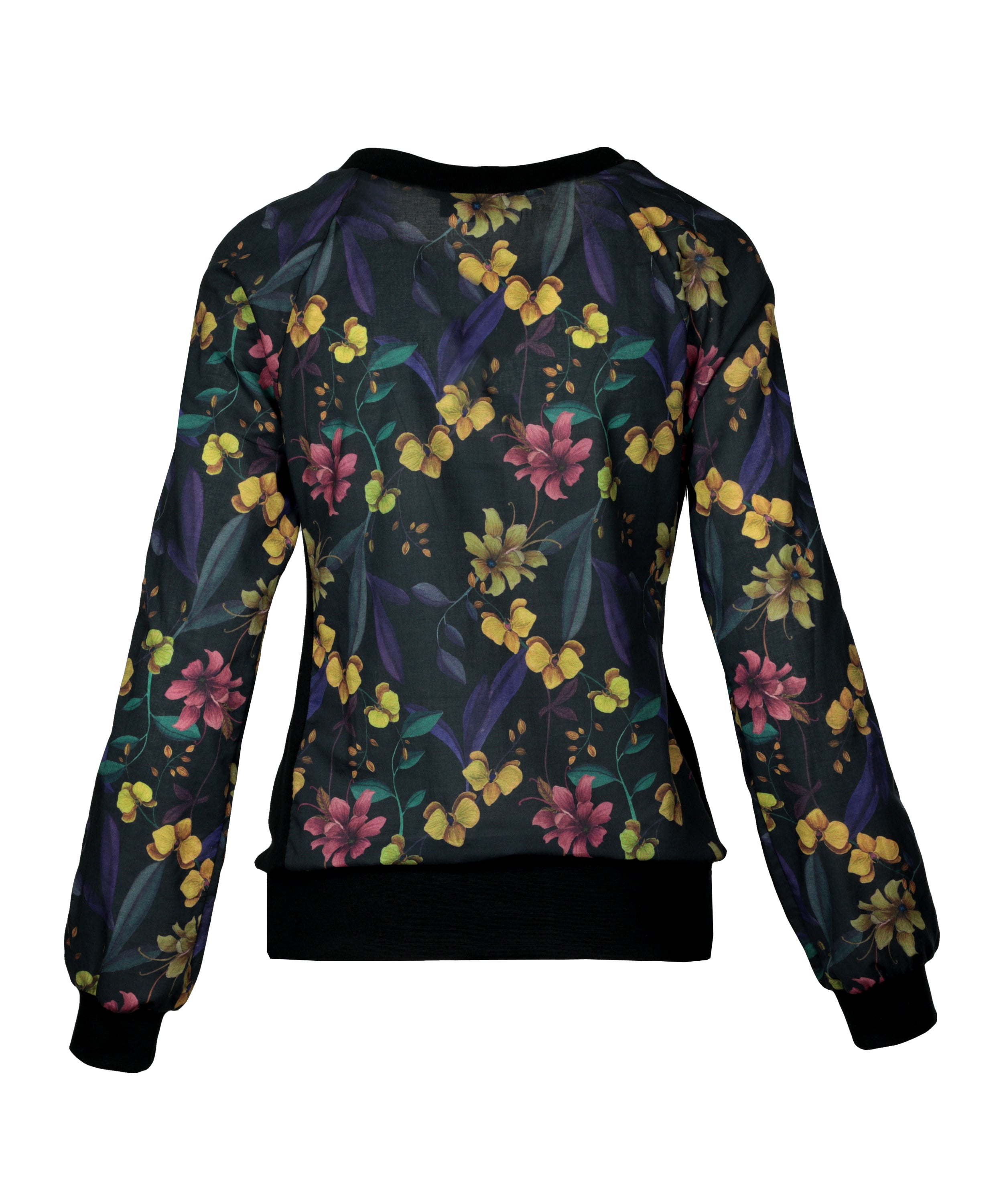 ART Bluse aus Bio Baumwolle - Night Orchidee