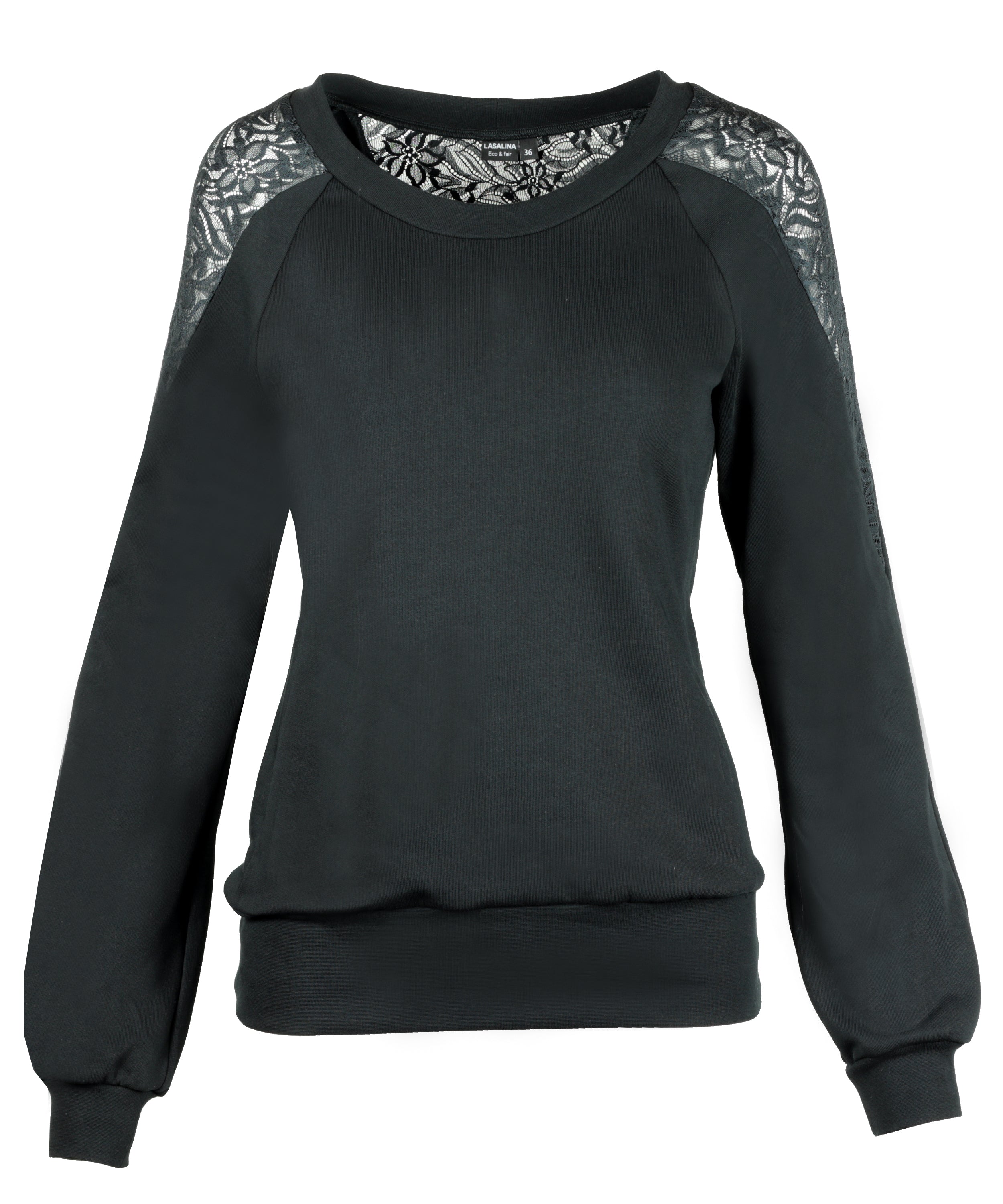 Warm - Sweatshirt mit Spitze