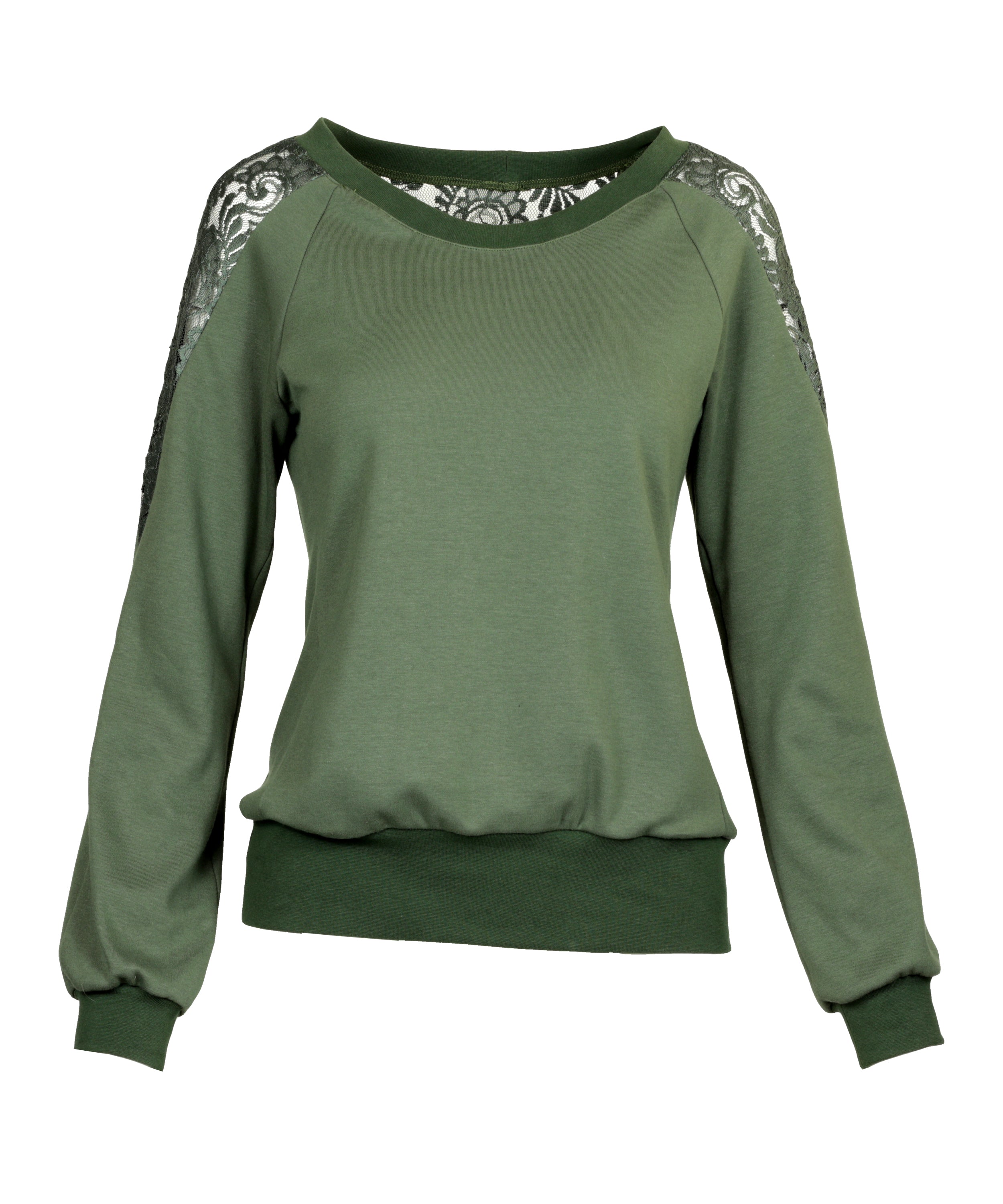 Pullover aus Kapok & Spitze